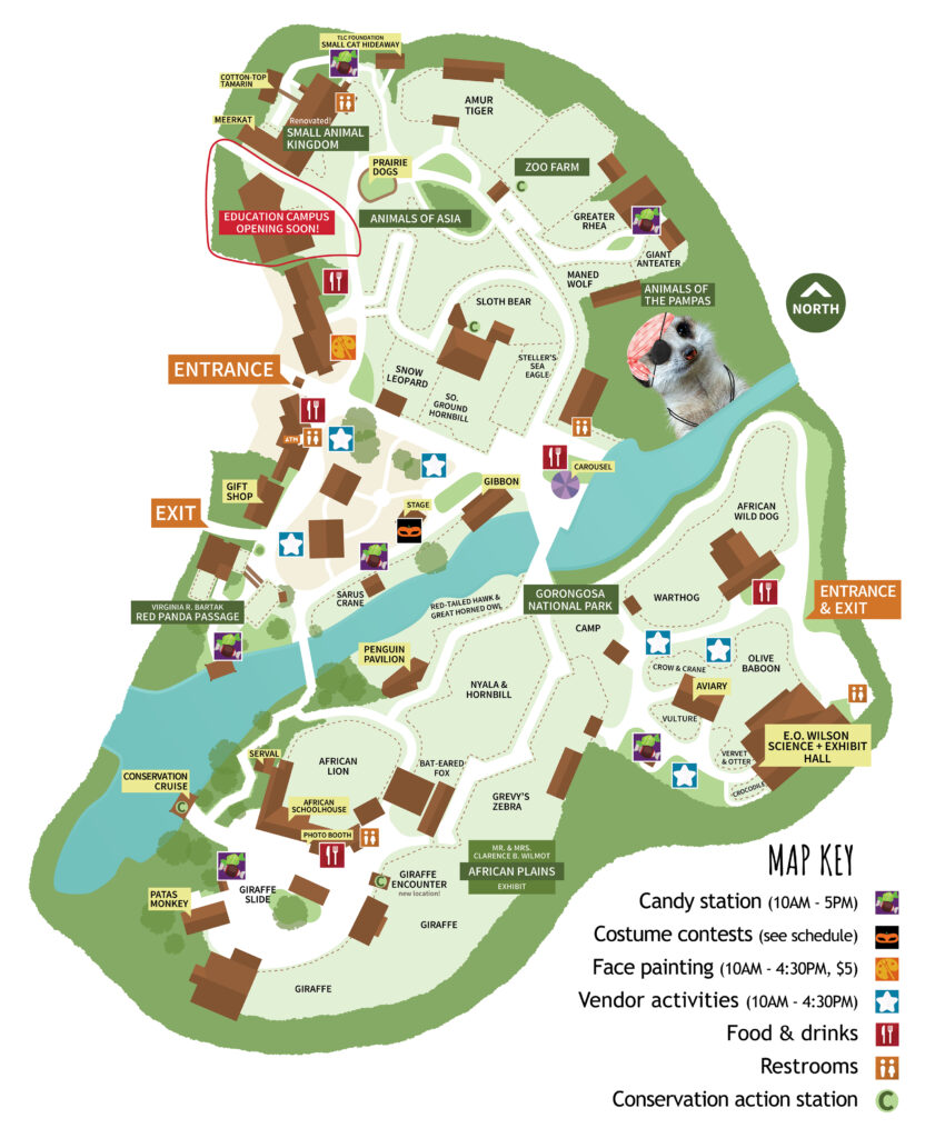 Boo at the Zoo 2025 event map